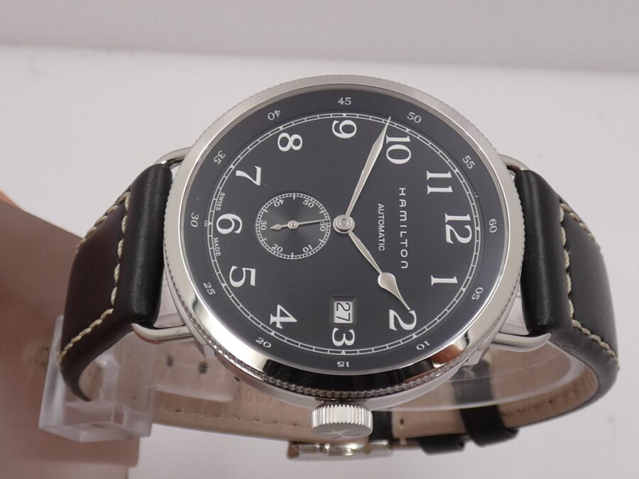 Hamilton Navy Pioneer Small Second 40 mm H784150 NEW BOX & PAPERS - immagine 4