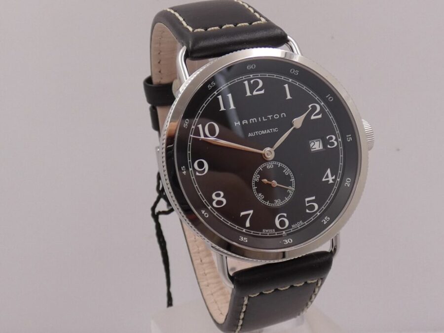 Hamilton Navy Pioneer Small Second 40 mm H784150 NEW BOX & PAPERS - immagine 9