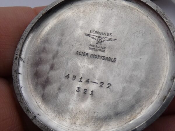 Longines Calatrava Oversize 37 mm 4914-22 Acciaio ANNO 1953 Manuale