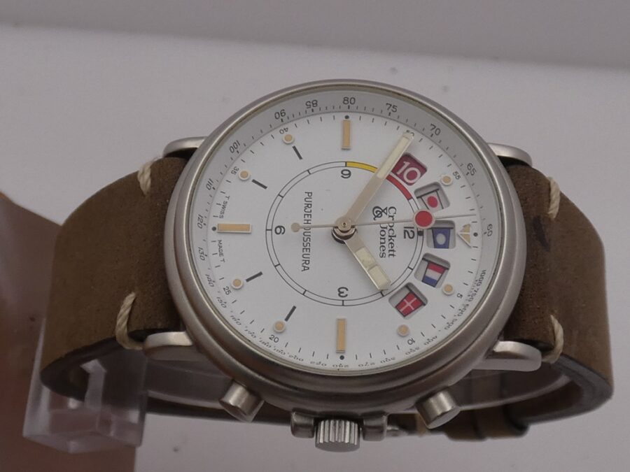 Cronografo da Regata Crockett&Jones Yachttimers Acciaio Carica Manuale ANNI '80 - immagine 3