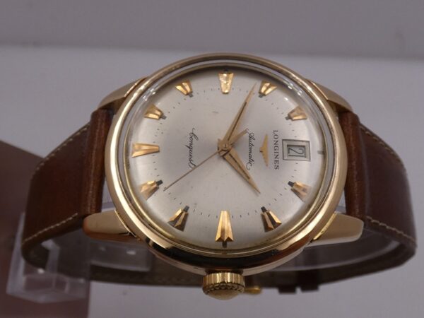 Longines Conquest 7290 Oro Massiccio 18 Kt Automatic Date ANNI '90 TOP CONDITION