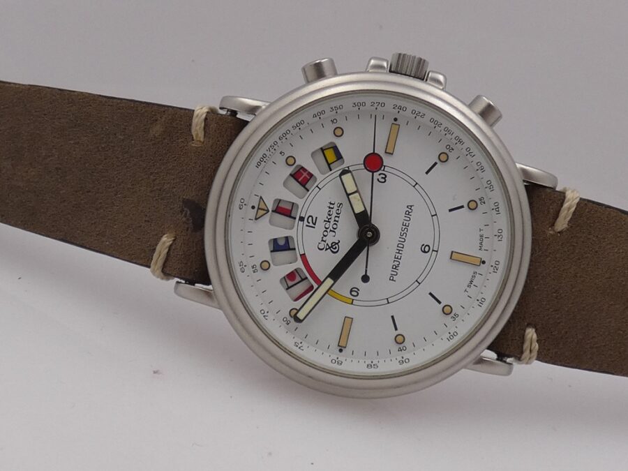 Cronografo da Regata Crockett&Jones Yachttimers Acciaio Carica Manuale ANNI '80 - immagine 5