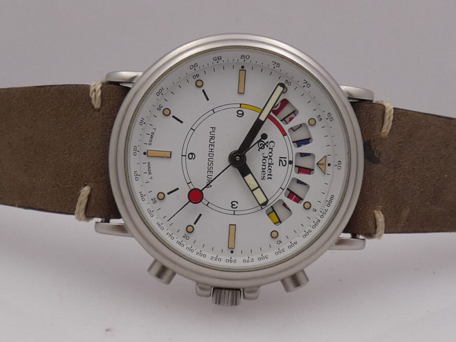 Cronografo da Regata Crockett&Jones Yachttimers Acciaio Carica Manuale ANNI '80 - immagine 6