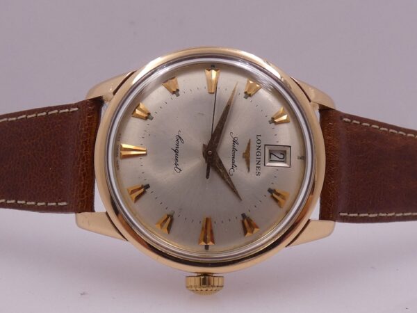 Longines Conquest 7290 Oro Massiccio 18 Kt Automatic Date ANNI '90 TOP CONDITION