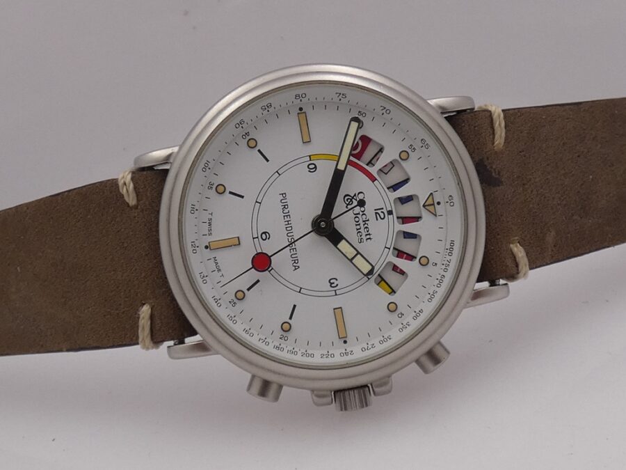 Cronografo da Regata Crockett&Jones Yachttimers Acciaio Carica Manuale ANNI '80 - immagine 7