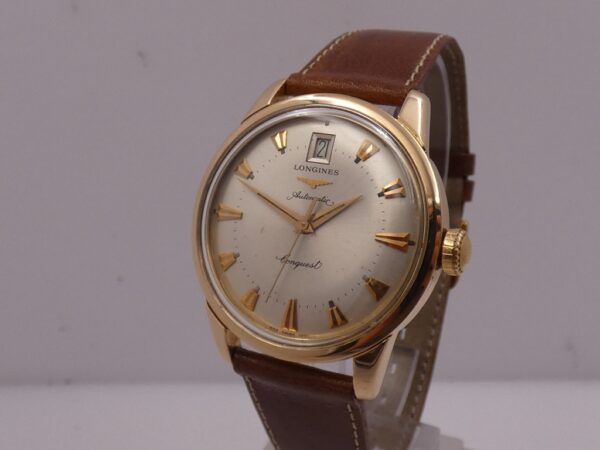 Longines Conquest 7290 Oro Massiccio 18 Kt Automatic Date ANNI '90 TOP CONDITION