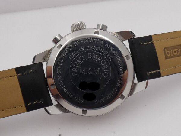 Cronografo M&M Primo Emporio Automatic Day-Date 40 mm Acciaio ANNI '2000s