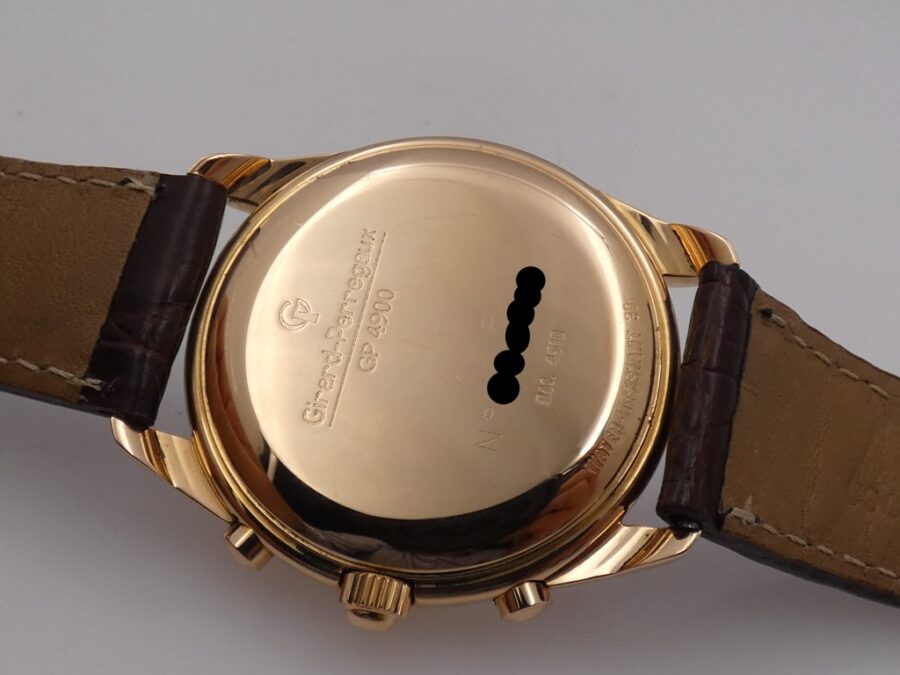 Cronografo Girard Perreguax Olimpico GP4900 Oro Rosa 18 Kt Automatic Date ANNI '2000s - immagine 18