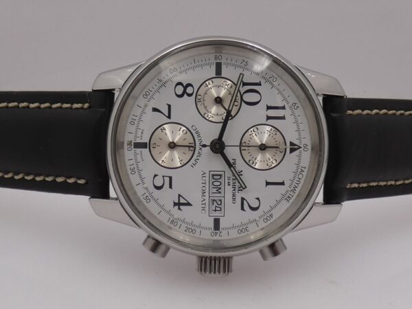 Cronografo M&M Primo Emporio Automatic Day-Date 40 mm Acciaio ANNI '2000s