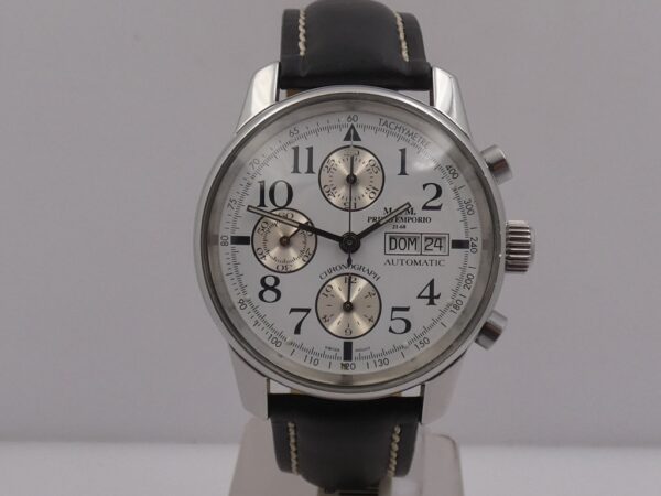 Cronografo M&M Primo Emporio Automatic Day-Date 40 mm Acciaio ANNI '2000s