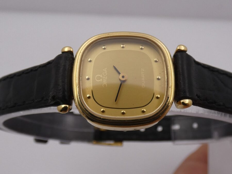 Omega Cioccolatino Lady Oro massiccio 18 Kt ANNI '90