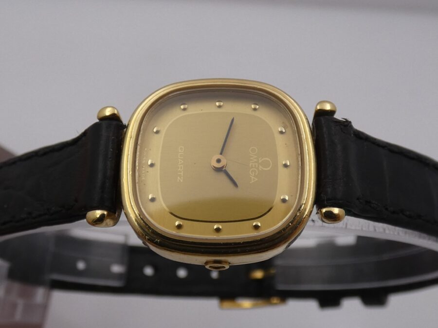 Omega Cioccolatino Lady Oro massiccio 18 Kt ANNI '90 - immagine 4