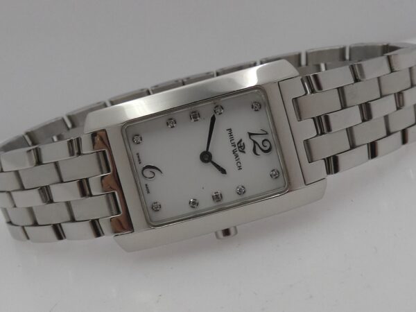 Philip Watch Diamond Lady Acciaio Braccialato ANNI '90s