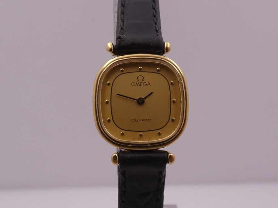 Omega Cioccolatino Lady Oro massiccio 18 Kt ANNI '90 - immagine 9