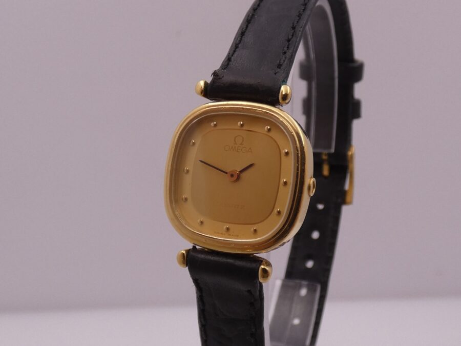 Omega Cioccolatino Lady Oro massiccio 18 Kt ANNI '90 - immagine 10