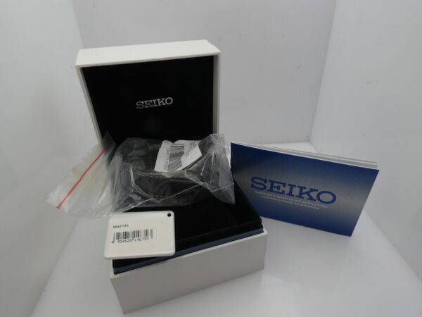 Cronografo Seiko Sportura 7T62-0KV0 NUOVO BOX & PAPERS Acciaio BLACK PVD