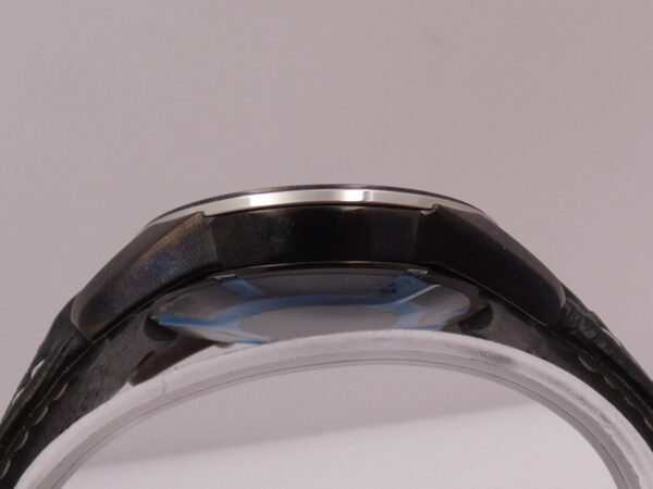 Cronografo Seiko Sportura 7T62-0KV0 NUOVO BOX & PAPERS Acciaio BLACK PVD