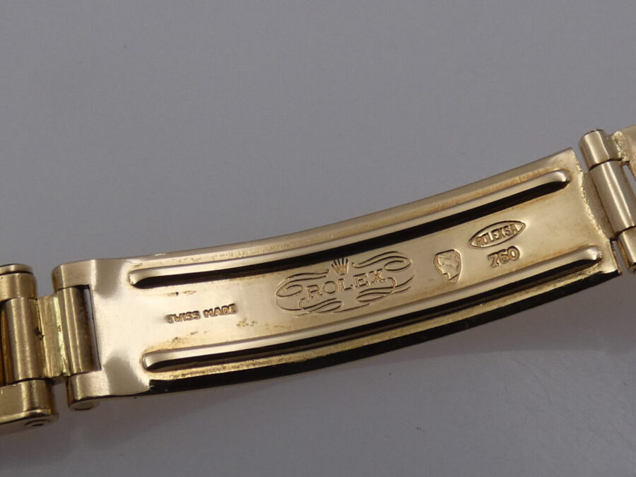 Rolex Datejust Lady 6517 Oro 18 Kt Textured Dial ANNO 1971 Automatico Bracciale a Rivetti - immagine 9