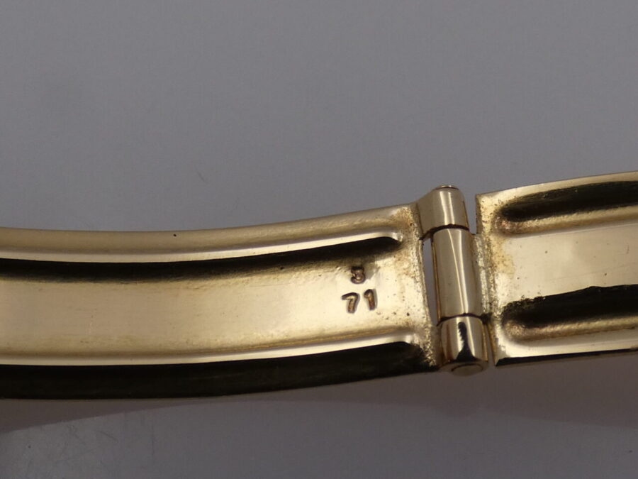 Rolex Datejust Lady 6517 Oro 18 Kt Textured Dial ANNO 1971 Automatico Bracciale a Rivetti - immagine 10
