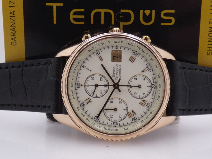 Cronografo Girard Perregaux Olimpico GP4900 Oro Rosa 18 KT Automatico ANNI '2000s - immagine 2
