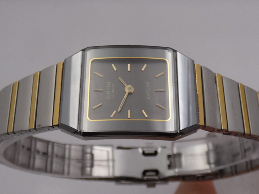 Rado Diastar Ceramic Lady 153.0230.3 Acciaio & 18 Kt Gold Filled ANNI '90s