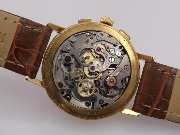 Cronografo Tissot Stadium Bicompax 40003 Oro 18 Kt ANNI '50s Carica manuale