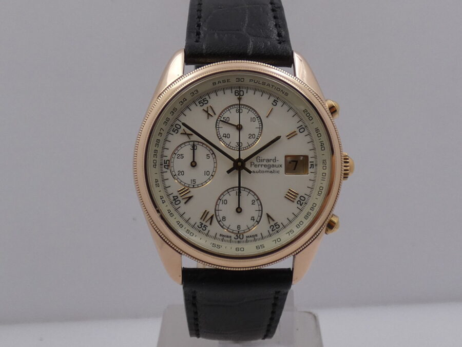 Cronografo Girard Perregaux Olimpico GP4900 Oro Rosa 18 KT Automatico ANNI '2000s - immagine 8