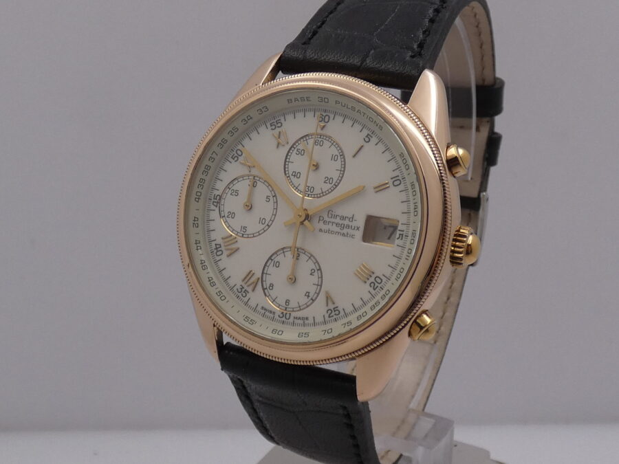 Cronografo Girard Perregaux Olimpico GP4900 Oro Rosa 18 KT Automatico ANNI '2000s - immagine 9