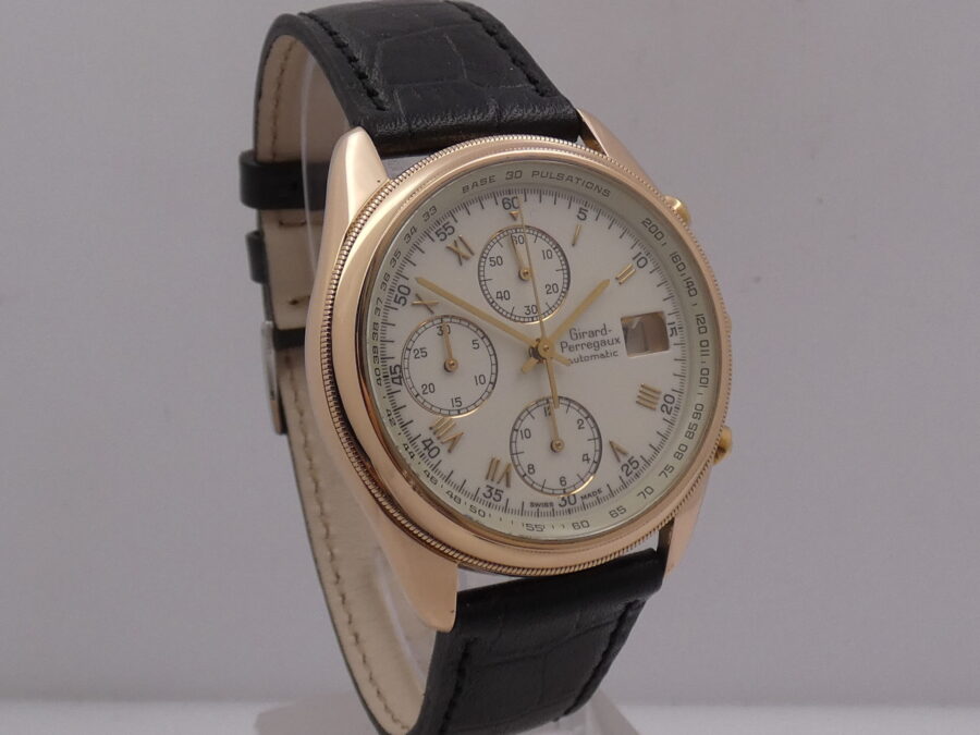 Cronografo Girard Perregaux Olimpico GP4900 Oro Rosa 18 KT Automatico ANNI '2000s - immagine 10