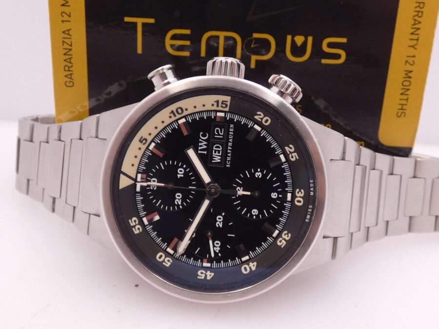 Cronografo Iwc Aquatimer Day-Date 3719 BOX,PAPERS & STICKERS Acciaio Anno 2005 Braccialato Automatico - immagine 2