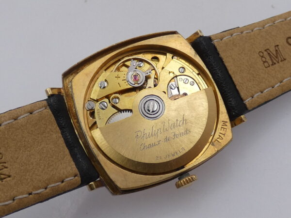 Untouched Philip Watch Oro Massiccio 18 Kt Automatic Date NEVER POLISHED Anni '60