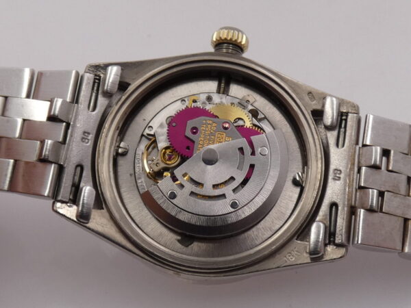 Rolex Datejust Boy Oro Bianco 18 Kt 6827 Diamonds Dial & Bezel ANNO 1975 WITH BOX Mid-Size Watch