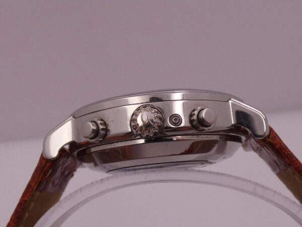 Cronografo Le Guet Moonphases 2690 BOX & PAPERS Acciaio Automatico ANNI '2000s