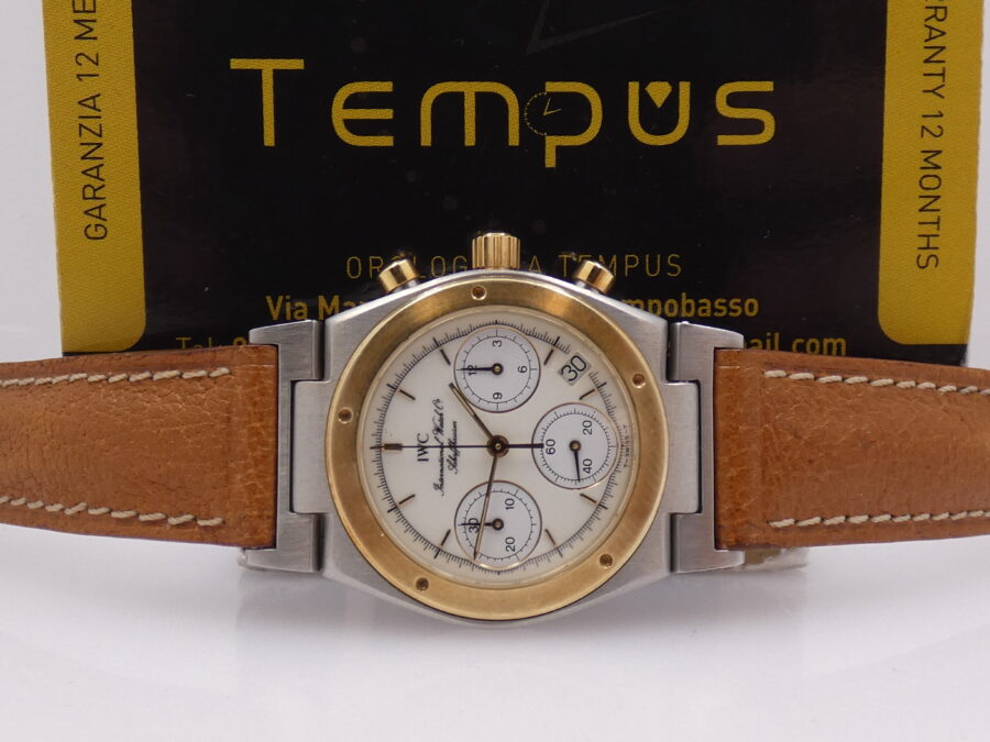 Cronografo IWC Ingenieur 3733 Acciaio & Oro 18 Kt NEW OLD STOCK Mai Indossato ANNI '90 - immagine 2