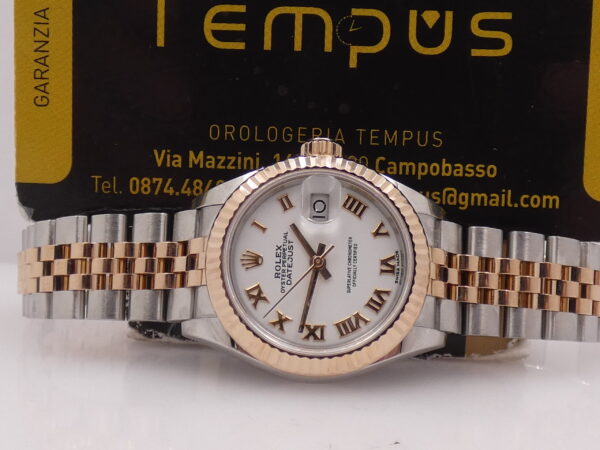 Rolex Datejust Lady 28 mm 279171 Jubilee Acciaio&Oro Rosa 18 Kt WITH BOX Automatico