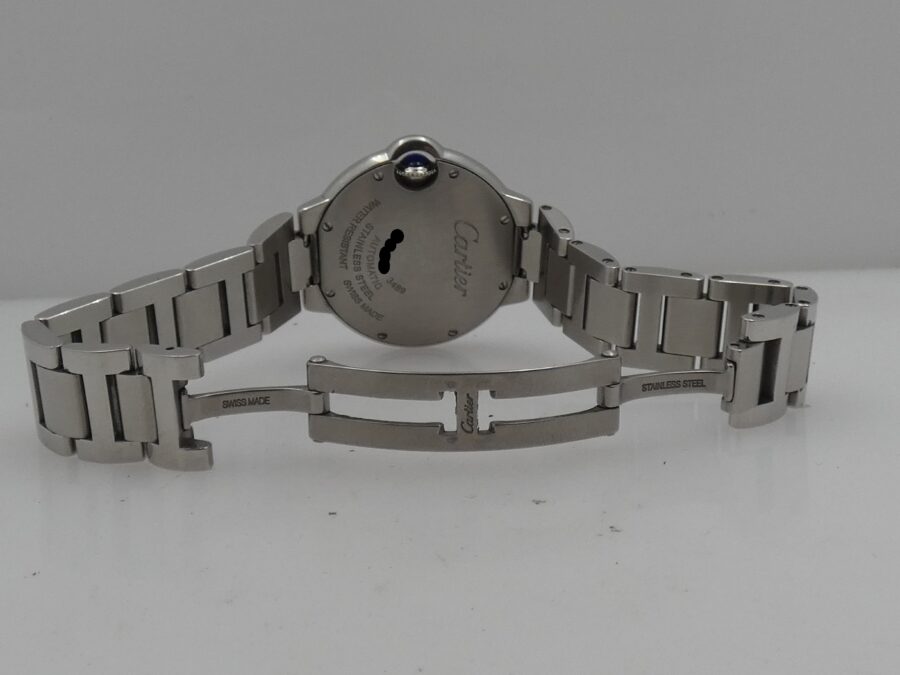 Cartier Ballon Blue 3489 Diamond Bezel BOX & PAPERS Acciaio Braccialato - immagine 12
