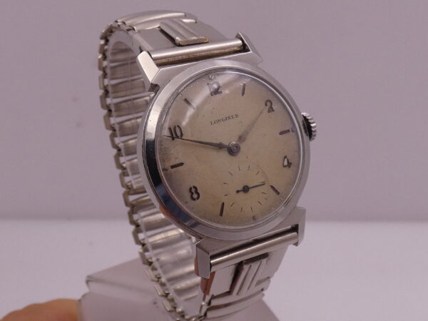 Longines MIlitary Ultra Rare ANNO 1935 Sandwich Dial Acciaio Carica Manuale