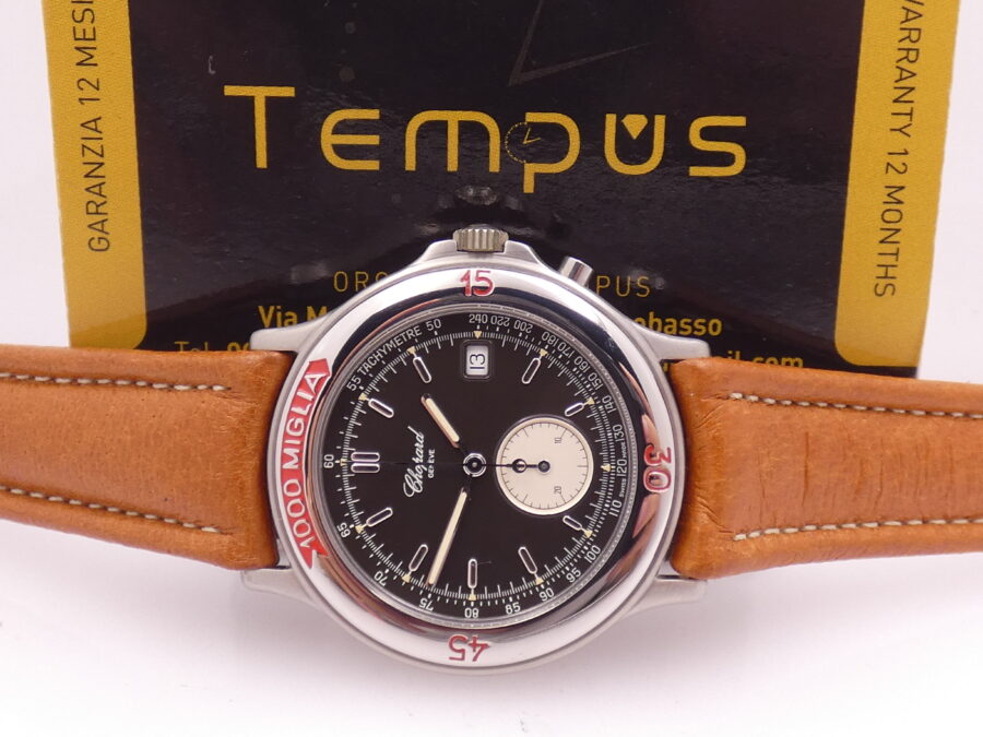 Cronografo Chopard 1000 Miglia Monopusher 8161 NEW OLD STOCK Acciaio ANNI '90s - immagine 2