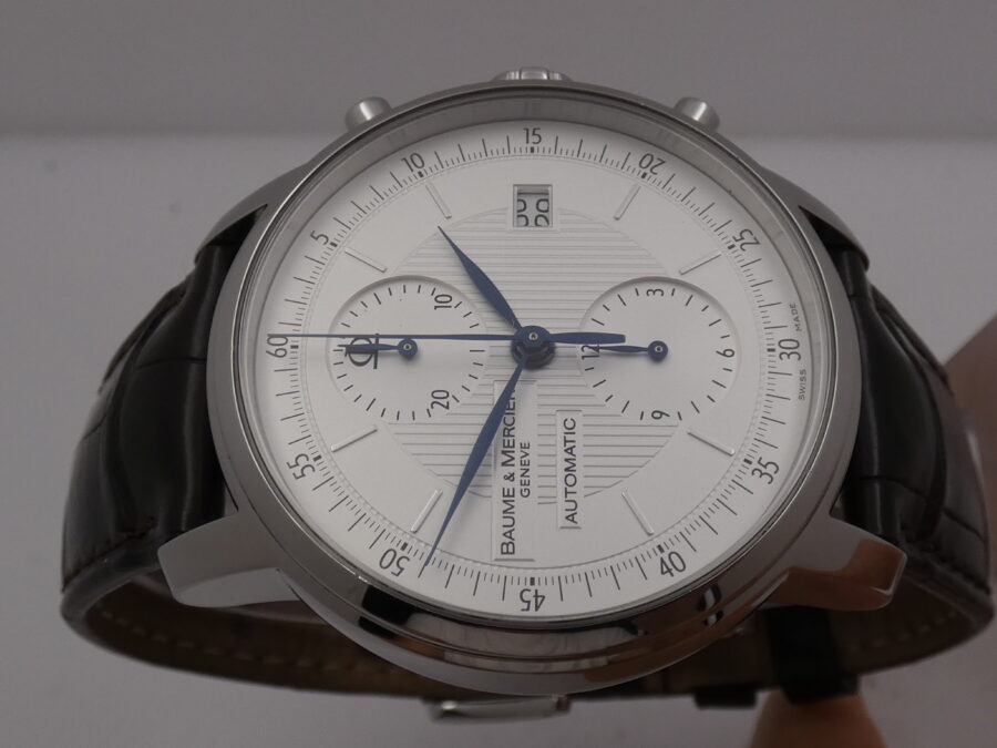 Cronografo Baume & Mercier Classima XL 65560 BOX & PAPERS Acciaio Automatico ANNO 2011