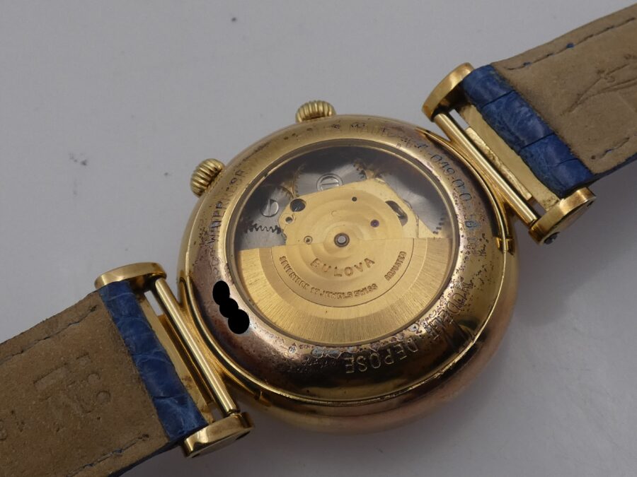 Bulova Alarm Day-Date 4.049.0.0 Oro 18 Kt Gold Filled Automatico ANNI '90s - immagine 14