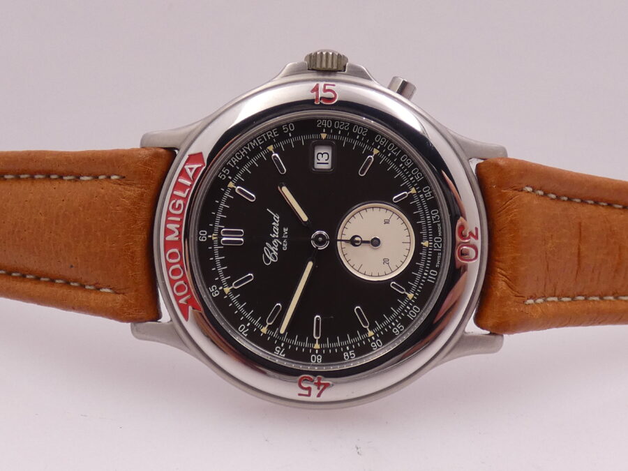 Cronografo Chopard 1000 Miglia Monopusher 8161 NEW OLD STOCK Acciaio ANNI '90s - immagine 4