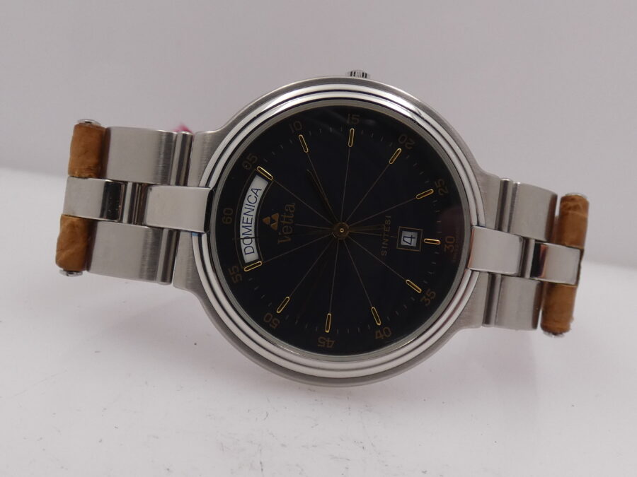 Vetta Sintesi Day-Date NEW OLD STOCK Anni '90s Mai Indossato Acciaio - immagine 5