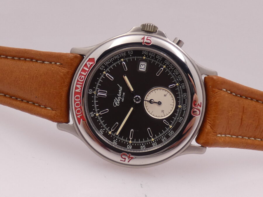 Cronografo Chopard 1000 Miglia Monopusher 8161 NEW OLD STOCK Acciaio ANNI '90s - immagine 5