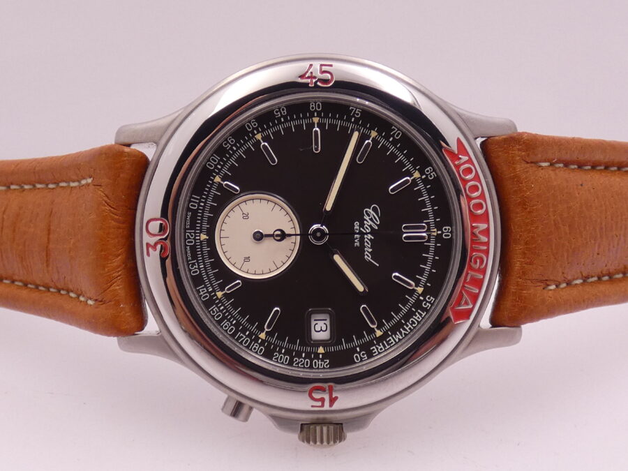 Cronografo Chopard 1000 Miglia Monopusher 8161 NEW OLD STOCK Acciaio ANNI '90s - immagine 6