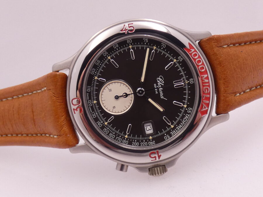 Cronografo Chopard 1000 Miglia Monopusher 8161 NEW OLD STOCK Acciaio ANNI '90s - immagine 7