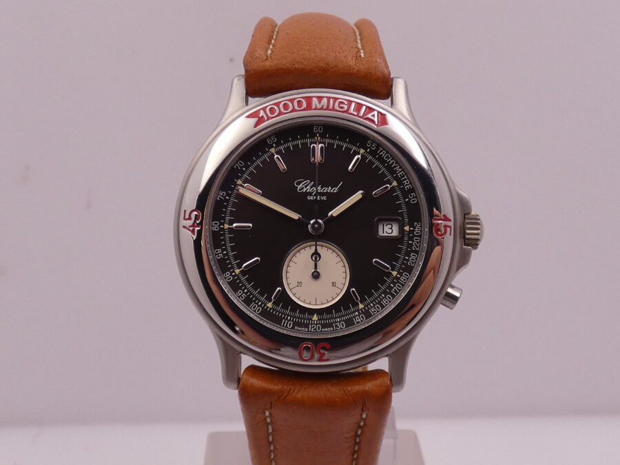 Cronografo Chopard 1000 Miglia Monopusher 8161 NEW OLD STOCK Acciaio ANNI '90s - immagine 8