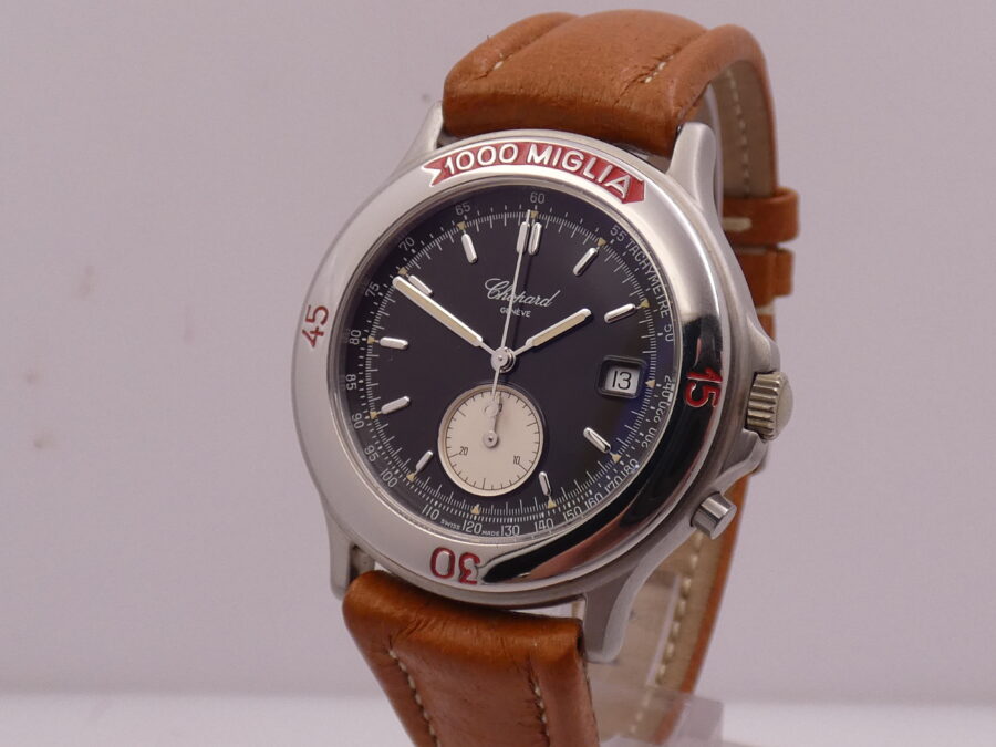 Cronografo Chopard 1000 Miglia Monopusher 8161 NEW OLD STOCK Acciaio ANNI '90s - immagine 9