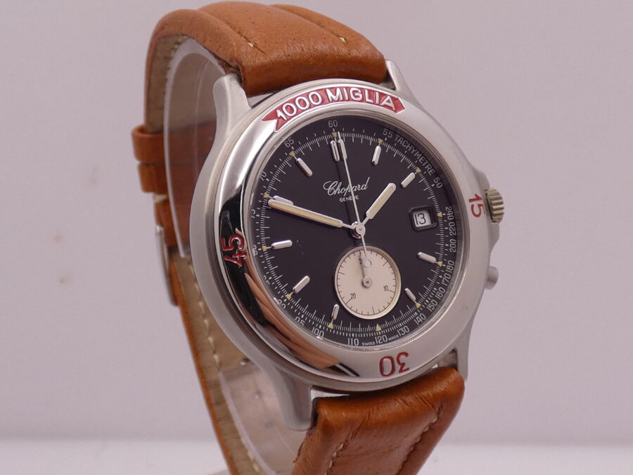 Cronografo Chopard 1000 Miglia Monopusher 8161 NEW OLD STOCK Acciaio ANNI '90s - immagine 10