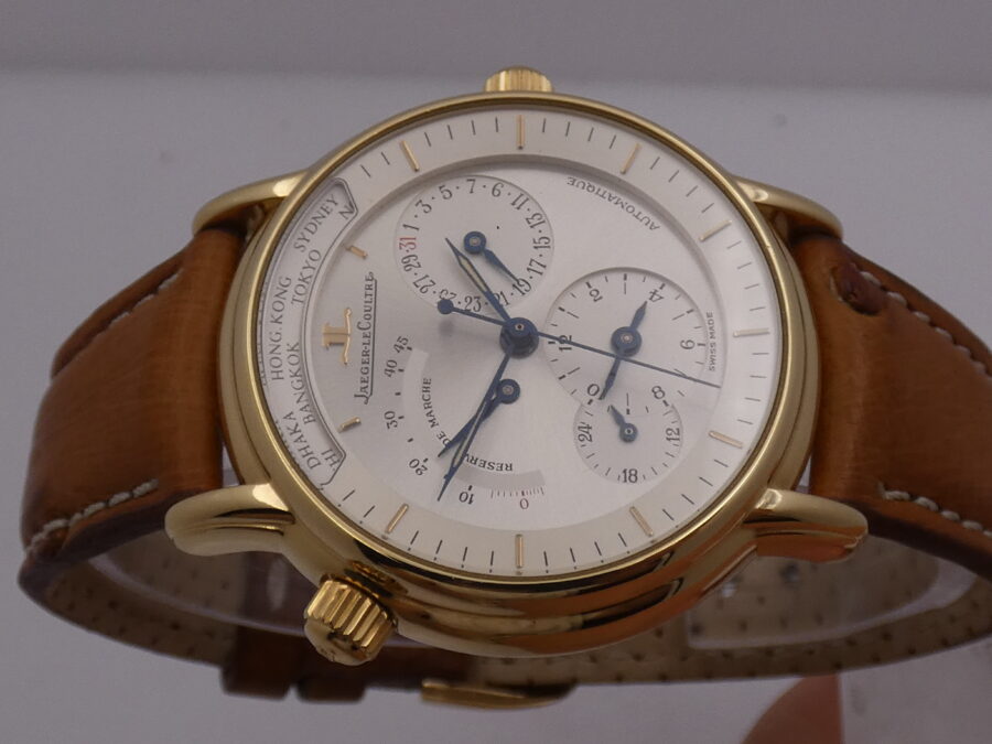 Jaeger LeCoultre Master Geographique 169.1.92 Oro Massiccio 18 Kt ANNI '90s Automatico