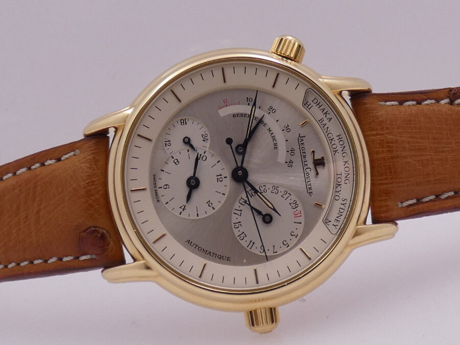 Jaeger LeCoultre Master Geographique 169.1.92 Oro Massiccio 18 Kt ANNI '90s Automatico - immagine 7